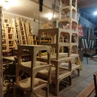 کرسی چوبی وتخت چوبی مازندران|مبلمان خانگی و میز عسلی|یزد, |دیوار