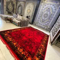 فرش آنتیک پتینه طلاکوب حسینی مناسب ۱۲متر ۶متر