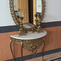 فروش آینه وکنسول وشمعدانی برنزی