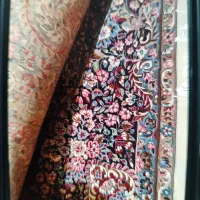 قالی الماس کویر تو کرم پر از گل