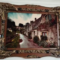 دوعدد تابلو فرش هفتصد شانه مناسب کادو دادن|تابلو فرش|زنجانرود, |دیوار