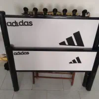 فروش تخت ادیداس با تشک ۱نفره ام دی اف و فلز|تخت و سرویس خواب|قائم‌شهر, |دیوار