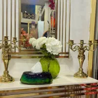 گلدان رنگی و جادستمالی|گل مصنوعی|مهاباد (آذربایجان غربی), |دیوار