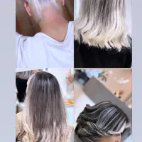 رنگ و لایت و اکستنشن مژه و کاشت ناخن