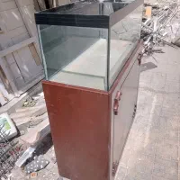 یک‌عدد‌اکواریم باپایه‌فلزی‌ونما‌چوب‌وسی‌ان‌سی‌|صنایع دستی و سایر لوازم تزئینی|مشهد, هفت تیر (حافظ)|دیوار