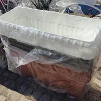 گلدان مستطیل پلاستیکی سایز بزرگ از کارخانه|گل و گیاه طبیعی|تهران, شهرک رضویه|دیوار