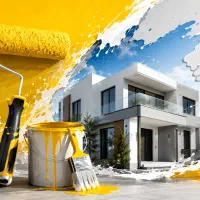 نقاشی ساختمان حرفه‌ای کیفیتی که ماندگار است
