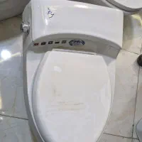 توالت فرنگی سفید طوسی خروجی۹۰