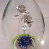 گل رز دوقلو نقره ای