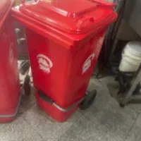 سطل زباله ۱۲۰ لیتری چرخدار و پدال دار