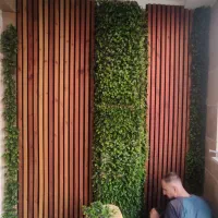 چمن تایل چوبی گرین وال|گل مصنوعی|کرمان, |دیوار
