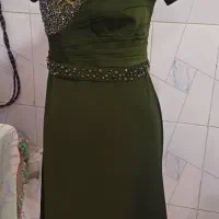 لباس مجلسی ،جنس پارچه کرپ باربی ،سنگ کاری شده