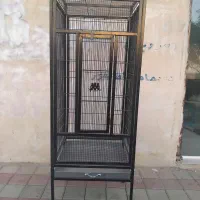 قفس چرخ دار بزرگ رنگ کوره ای