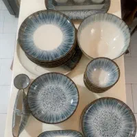 سرویس ۴۲تکه چینی اسپاچی آبی بسیار شیک