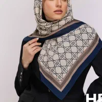 روسری نخی قواره ۱۰۰ با طرحبندی و رنگبندی متنوع|لباس|زنجان, |دیوار