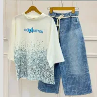 ست شلوار جین و تیشرت|لباس|قزوین, |دیوار