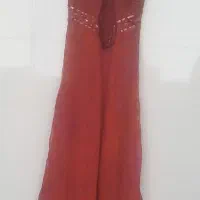 پیراهن مجلسی حریر قرمز بلند اورجینال (نو)|لباس|تهران, پاسداران|دیوار