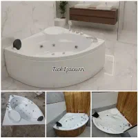 وان حمام تک نفره و جکوزی خانگی گوشه یا کنج کم جا