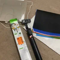 سه پایه عکاسی گوشی با کنترل و فون و باکس