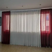 پرده به همراه آستر و دو کناره حریر|پرده، رانر، رومیزی|لاهیجان, یحی آباد|دیوار