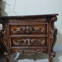 سرویس خواب سلطنتی پر منبت در حد نو واقعی|تخت و سرویس خواب|تهران, شمشیری|دیوار