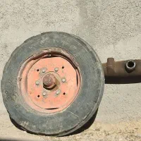 اکسیل تراکتور رومانی همراه با لاستیک و رینگ|قطعات یدکی و لوازم جانبی|قیدار, |دیوار