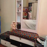 سرویس خواب دونفره به همراه خوشخواب و روتختی مخمل|تخت و سرویس خواب|تهران, تاکسیرانی|دیوار