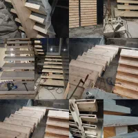 نصب ترموود،پله چوبی و فلزی.چوب روسی کابینت کمد