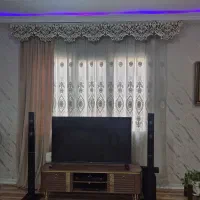 پرده پذیرایی با یالان وقاب بالا|پرده، رانر، رومیزی|چهاردانگه (تهران), |دیوار