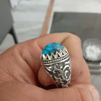 انگشتر فیروزه عنکبوتی نیشابور