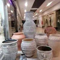 کوزه خمره گلدان سفالی و خام پتینه کد 2|صنایع دستی و سایر لوازم تزئینی|کرج, ساسانی (قلمستان)|دیوار