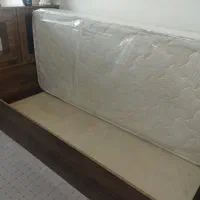تخت چوبی باکس دار|تخت و سرویس خواب|قم, شهرک توانیر|دیوار