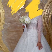 لباس عروس لاکچری دانتل‌ دست‌دوز سنگ و مروارید|لباس|تهران, جوانمردان (اندیشه)|دیوار