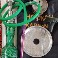 قلیان برنجی با کیف محافظه دار|زیورآلات و اکسسوری|اردکان, |دیوار