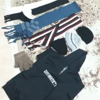 سوشرت هودی ورزشی کلاه دستکش شال گردن