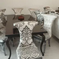 مبلمان بسیار زیبا 7نفره بهمراه میز نهارخوری 8نفره|مبلمان خانگی و میز عسلی|سرخرود, |دیوار