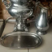 سماور گازی همراه پارچ و سینی