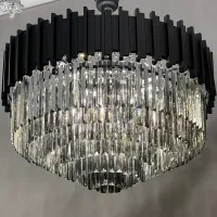 لوستر پیانویی با کریستال دودی