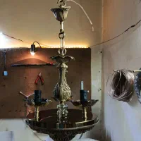 لوستر فانوسی تمام برنزی|لوستر و چراغ آویز|تبریز, |دیوار
