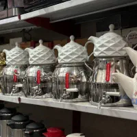 کتری قوری شیردار استیل Rska