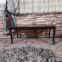 2تا میز جلو مبلی چوبی و شیشی