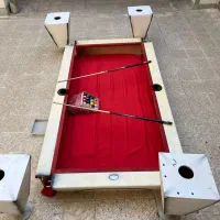 2عددمیز9فوت بیلیارددست ساز و لوازم جانبی|ورزشهای توپی|کیار, |دیوار