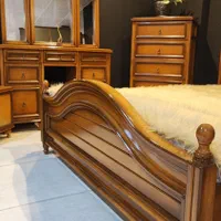 سرویس خواب و چوب پارادایس گردویی تخت تشک|تخت و سرویس خواب|مشهد, بهمن|دیوار