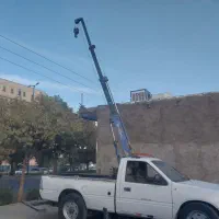 جرثقیل نیسان۱/۵تن و خودرو بر