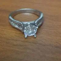 انگشتر نقره زنانه وگوشواره مروارید وزنجیر کارتیر