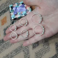 گوشواره حلقه ای نقره ۹۲۵