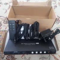 هاب سوییچ kvm switch چهار کامپیوتر با یک مانیتور