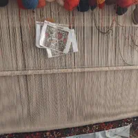 قالی نیمه بافته