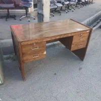 میز مدیریت چوبی ۴کشو میز تحریر میزمدیریت ۳عدد