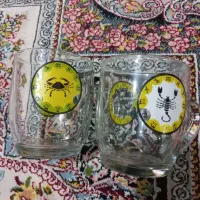 دوعدد لیوان تیر وابان